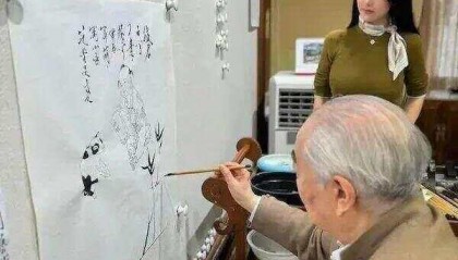 画家范曾报平安，回应称正在闭门写书，此前女儿称其“失联”被继母带走|鱼眼·热点