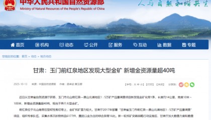 重要成果！发现大型金矿！