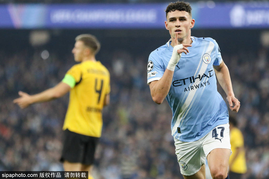 欧冠-哈兰德破门福登梅开二度 曼城4-1多特蒙德迎3连胜